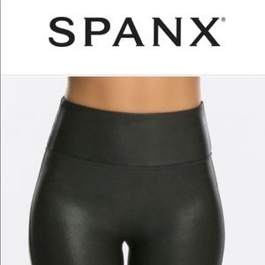 Gently used SPANX faux leather leggings